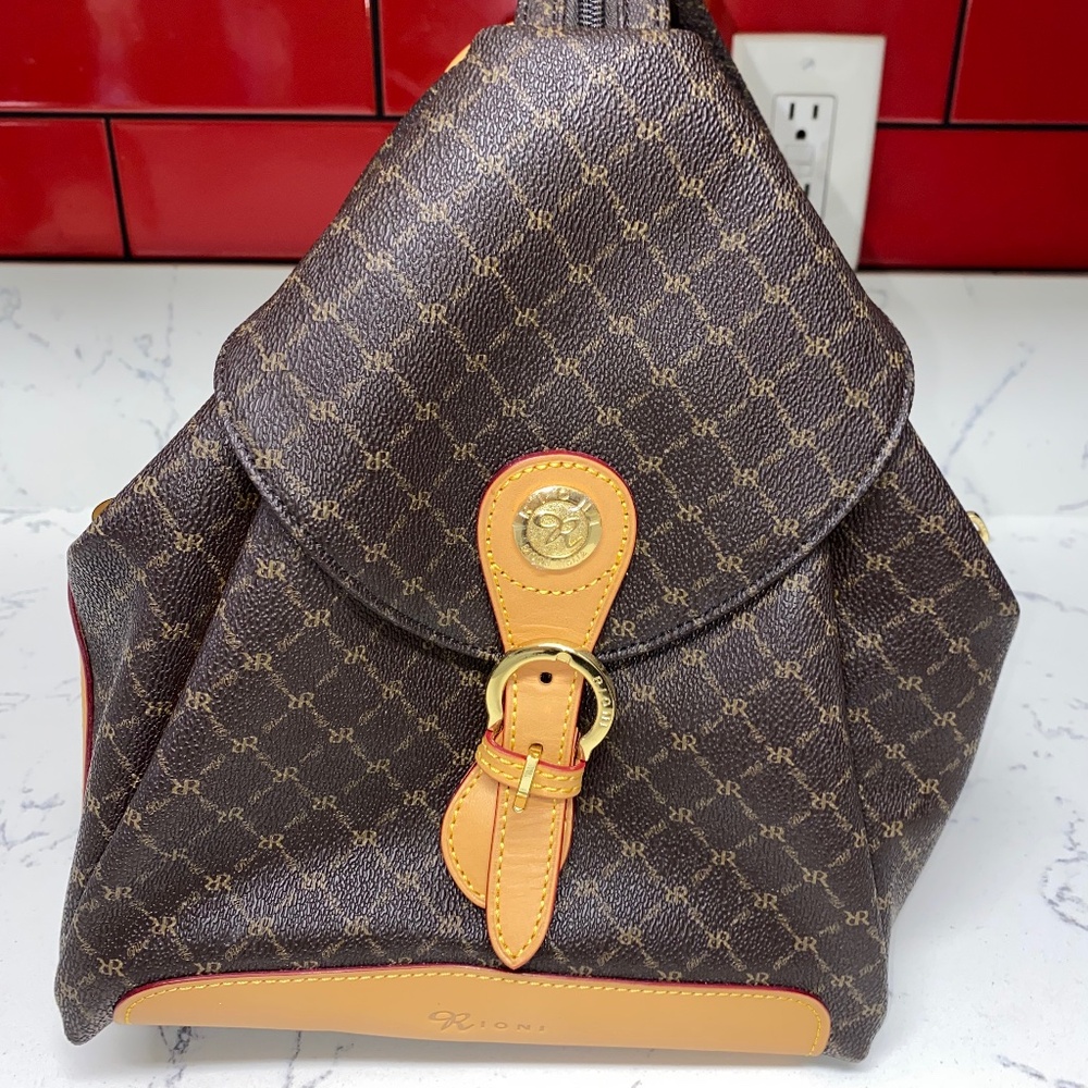 RIONI- Charlize Zipper Strap Backpack